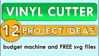 Should I buy a VINYL CUTTING MACHINE - 12 project ideas - LOKLik Cricut alternative FREE files