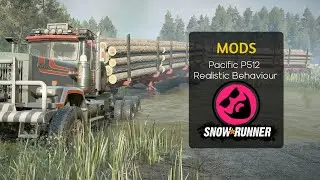 SnowRunner  | P512 Realistic Behaviour | logs transport trailers | Mods | by krisvonsiksteen