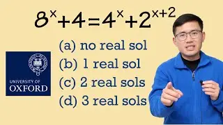 Solving an exponential equation from Oxford