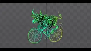 Bull in Bike-Generator - SpineAmination