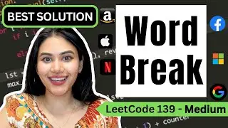 Word Break  - LeetCode 139 - Python  