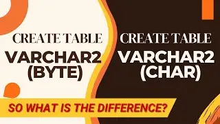 Varchar Data Types And Difference | Oracle SQL PLSQL Tricky Interview Questions