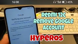 HyperOs! Xiaomi Redmi 12C, Remove Google Account, Bypass FRP, Without PC.