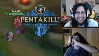 Doublelift Jhin Pentakill | Imaqtpie Plays Zoe - LoL Funny Stream Moments #266