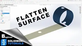 How to Flatten a Curved Surface in SolidWorks - SolidWorks Tutorials with Ryan