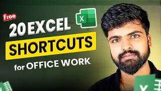 20 Excel Shortcuts to Make Office Tasks Easier! | Must-Know Excel Tips