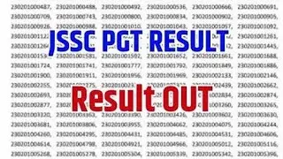 jssc pgt result update 😱 | jssc pgt result 2023 kab aayega all subject | #jsscpgt cut off