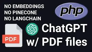 Using PHP and ChatGPT API to Answer Questions about PDF files