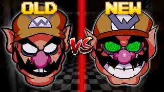 FNF': Mario's Madness V2 - Apparition (Old vs New) (wario head song v1 vs v2 comparison)