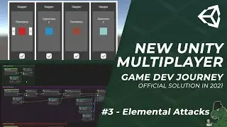 Unity Multiplayer Networking Game Dev Journey #3 - Elemental Attacks