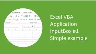 Excel VBA Application InputBox #1 - Simple example