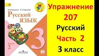 Руский язык учебник. 3 класс. Часть 2. Канакина В. П. Упраж.207  ответы
