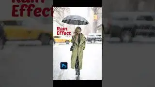 How to Create Rain Effect in Photoshop #photoshop #shorts #youtubeshorts