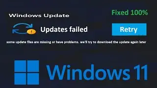 How to fix windows update failed error in Windows 11 | Some update files are missing Windows 11