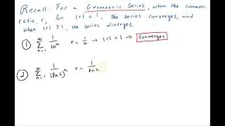 Convergence or Divergence of a Geometric Series