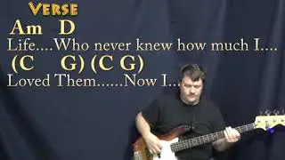 If Tomorrow Never Comes (Garth Brooks) Bass Guitar Cover Lesson in G with Chords/Lyrics