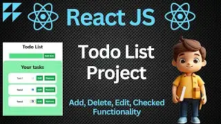 Todo List App in ReactJs | React Project from Scratch | map, filter and find functions