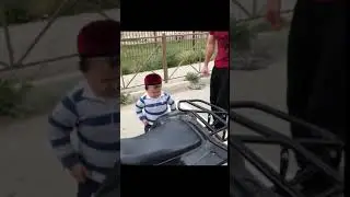 Хасбик на квадрике по городу катается