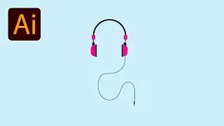 Headset, headphones, microphone vector illustration for beginners || Adobe illustrator Tutorial 👌