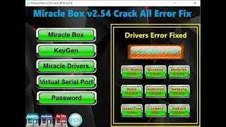 Miracle Box v2.54 Start Button Error Drivers Error Serial Port Error Fix