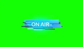 On Air Indicator  - Breaking News Green Screen Pack
