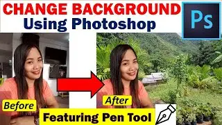 How to Change Background of Image Using Pen Tool in Adobe Photoshop