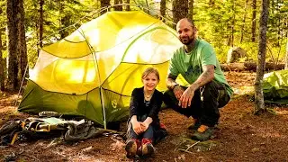 Tent Camping With My Daughter - Back Country Hiking And Camping - Part 1