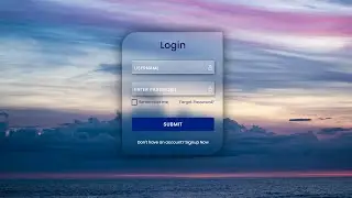 How to Make Glassmorphism Login Form using HTML and CSS | Glassmorphism Login Form UI Design