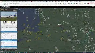 Самолет компании  Ryanair FR2747 в воздушном пространстве России.Ryanair FR2747 in Russian airspace