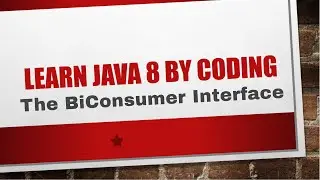 Java 8 | Functional Interface  - BiConsumer Interface