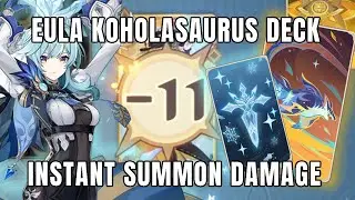 New Koholasaurus Card Makes Eula's Burst An Instant One Shot! | Genshin TCG