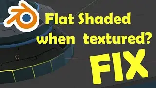 Fix an issue when a Textured model looks  FLATshaded in Blender