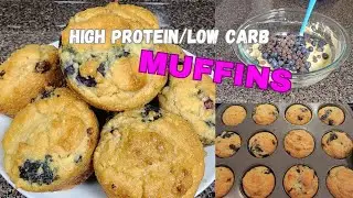 Chocolate Blueberry Muffins: 4.5 net carbs each!