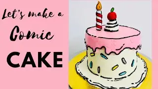 Let make a Comic 2D cake! Sharing my fav sponge recipe 😊