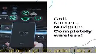 AAWireless 2022 - Wireless Android Auto Dongle - Connects Automatically to Android Auto - Easy Plug