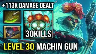 +113K DAMAGE DEALT Pirate Hat Level 30 Muerta Ultimate Late Game Carry Dota 2