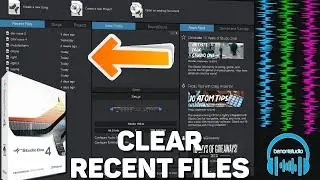 Studio One - Clear Recent Files List