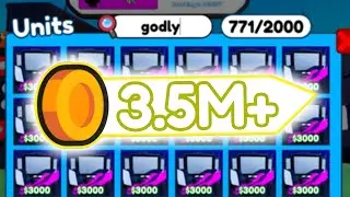 I SPENT 3.5 MILLION COINS And GOT ♾️ GODLY?! (Toilet Tower Defense)