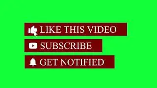 ✅Subscribe Button Green Screen | Subscribe Button | Green Screen Dezine