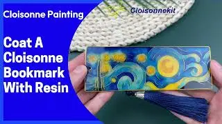 How to coat a cloisonne painting art with epoxy resin?