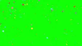 Confetti overlay Green Screen