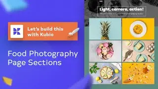 Let's build this in less than 7 minutes: food photography website sections [FOR FREE]