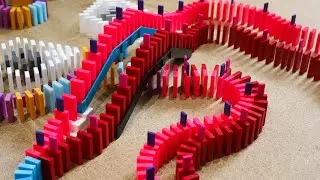 30 minutes of dominoes falling with no music is satisfying | DaksDominoes