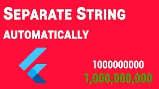 Flutter Tutorial | Flutter Tip - Separate String automatically