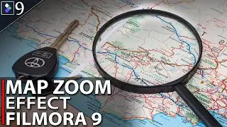 FILMORA 9 | HOW TO | MAP ZOOM EFFECT & TRANSITION | POINT MAP ZOOM TUTORIAL [HINDI]..!!!