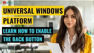 Learn How to Enable the back button | Universal Windows Platform Training | ZaranTech DotCom