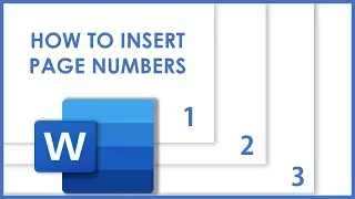 How to insert page numbers in Microsoft Office Word