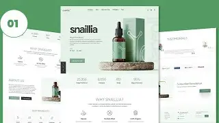 #01 Landing page design in html css and js - hero section - part 01