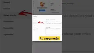 YouTube Channel Upload Default Sittings | YouTube Upload Default #shorts #viral #technical