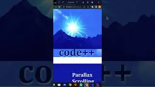 Parallax Scrolling Website | HTML , CSS & JavaScript 